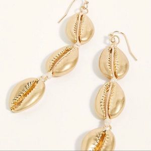 Free People Seashell Dangly Earrings